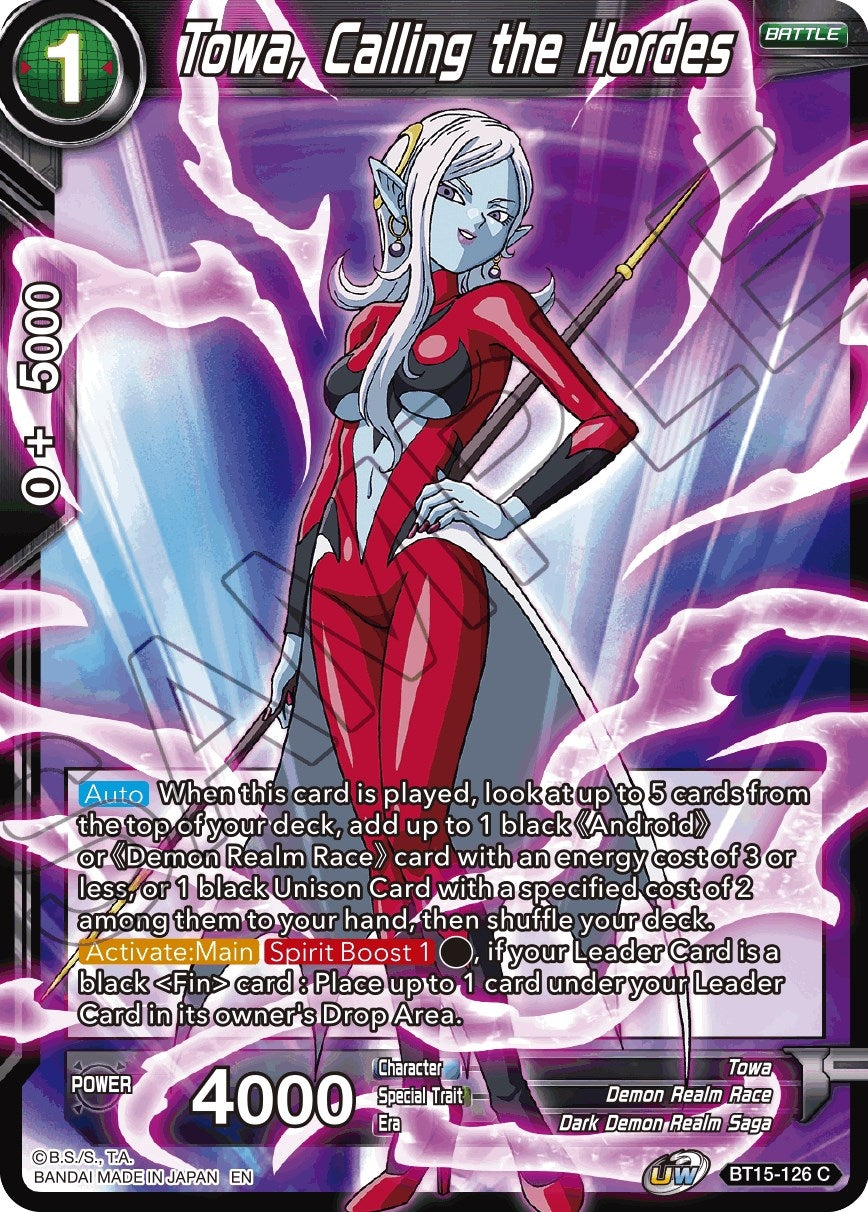 Image for Towa, Calling the Hordes - Dragon Ball Super: Masters