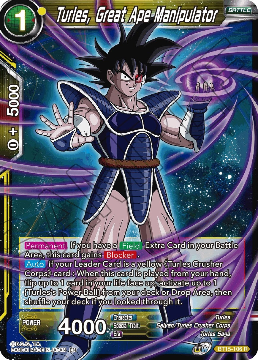 Image for Turles, Great Ape Manipulator - Dragon Ball Super: Masters