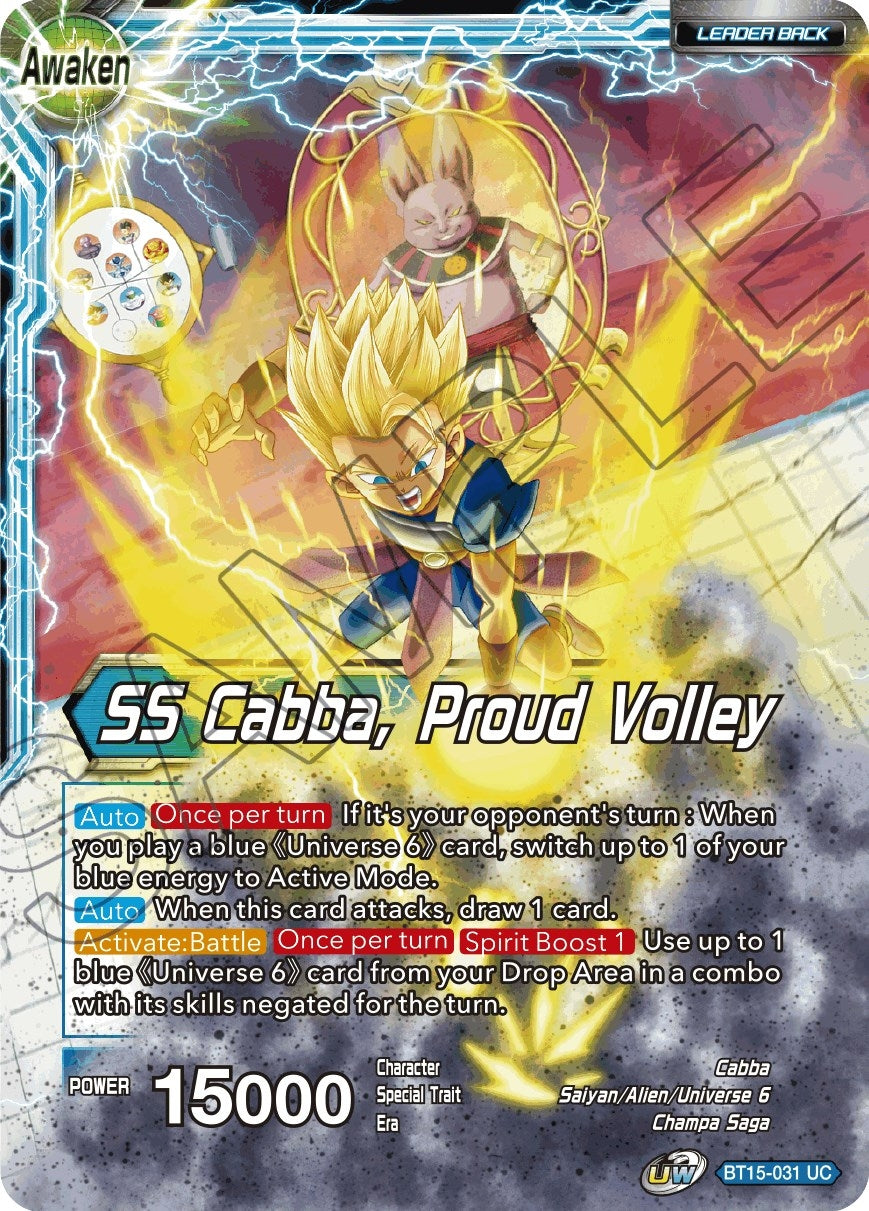 Image for Cabba // SS Cabba, Proud Volley - Dragon Ball Super: Masters