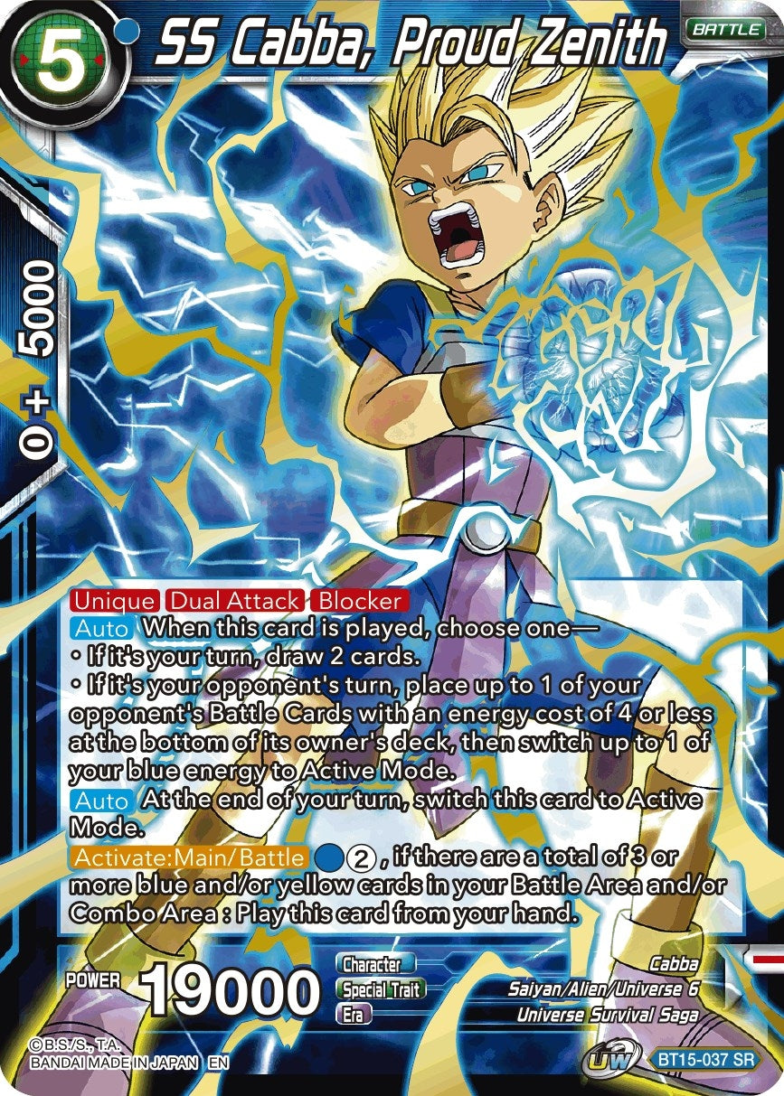 Image for SS Cabba, Proud Zenith - Dragon Ball Super: Masters