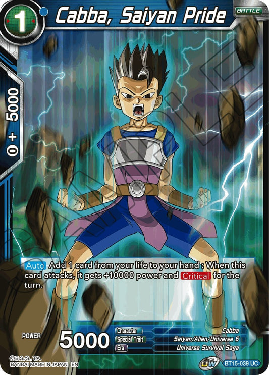 Image for Cabba, Saiyan Pride - Dragon Ball Super: Masters