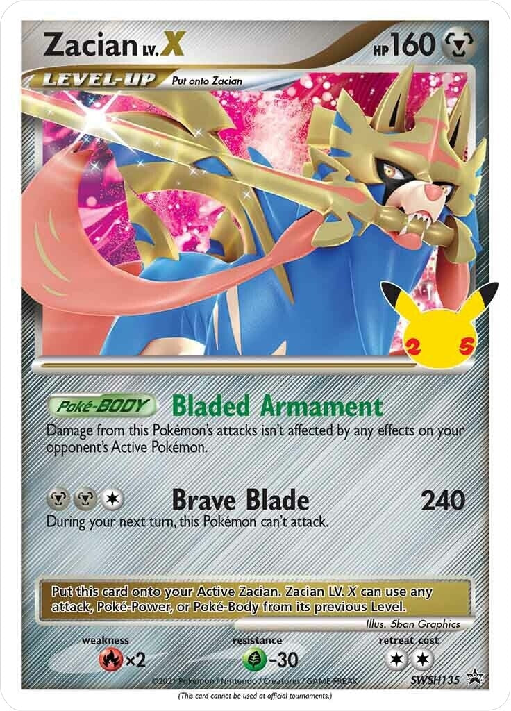 Image for Zacian LV. X - SWSH135 - Pokemon