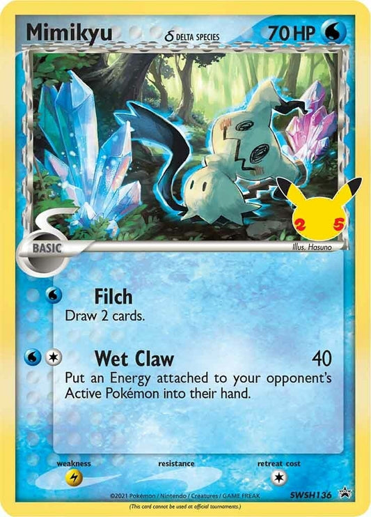 Image for Mimikyu (Delta Species) - SWSH136 - Pokemon