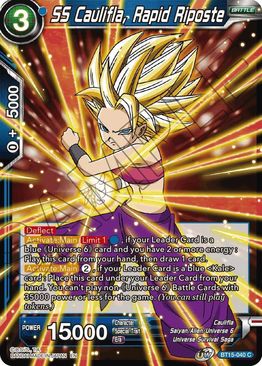 Image for SS Caulifla, Rapid Riposte - Dragon Ball Super: Masters