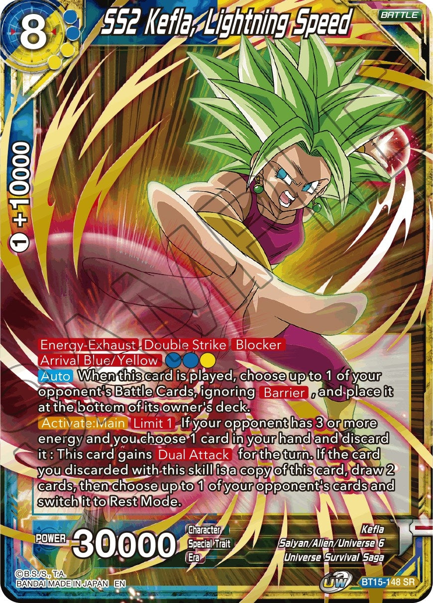 Image for SS2 Kefla, Lightning Speed - Dragon Ball Super: Masters