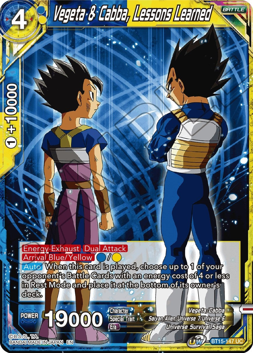 Image for Vegeta & Cabba, Lessons Learned - Dragon Ball Super: Masters