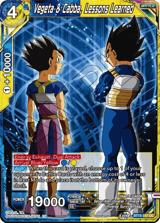 Image for Vegeta & Cabba, Lessons Learned - Dragon Ball Super: Masters