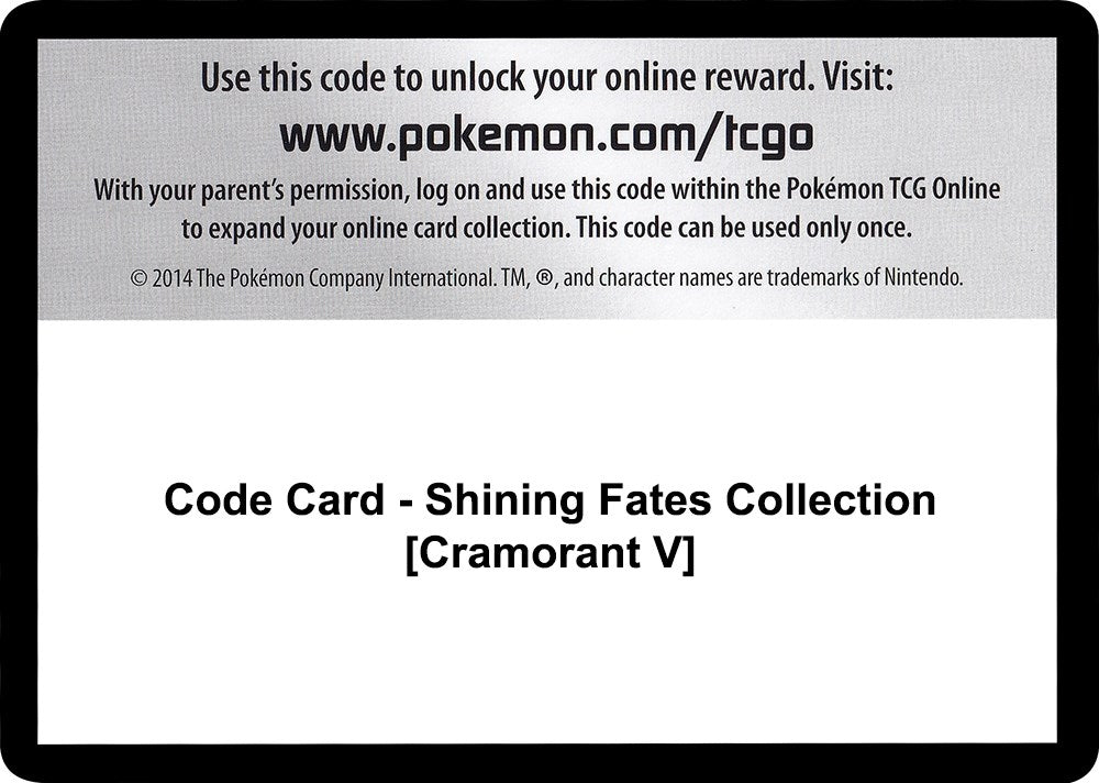 Image for Code Card - Shining Fates Collection [Cramorant V] - Pokemon