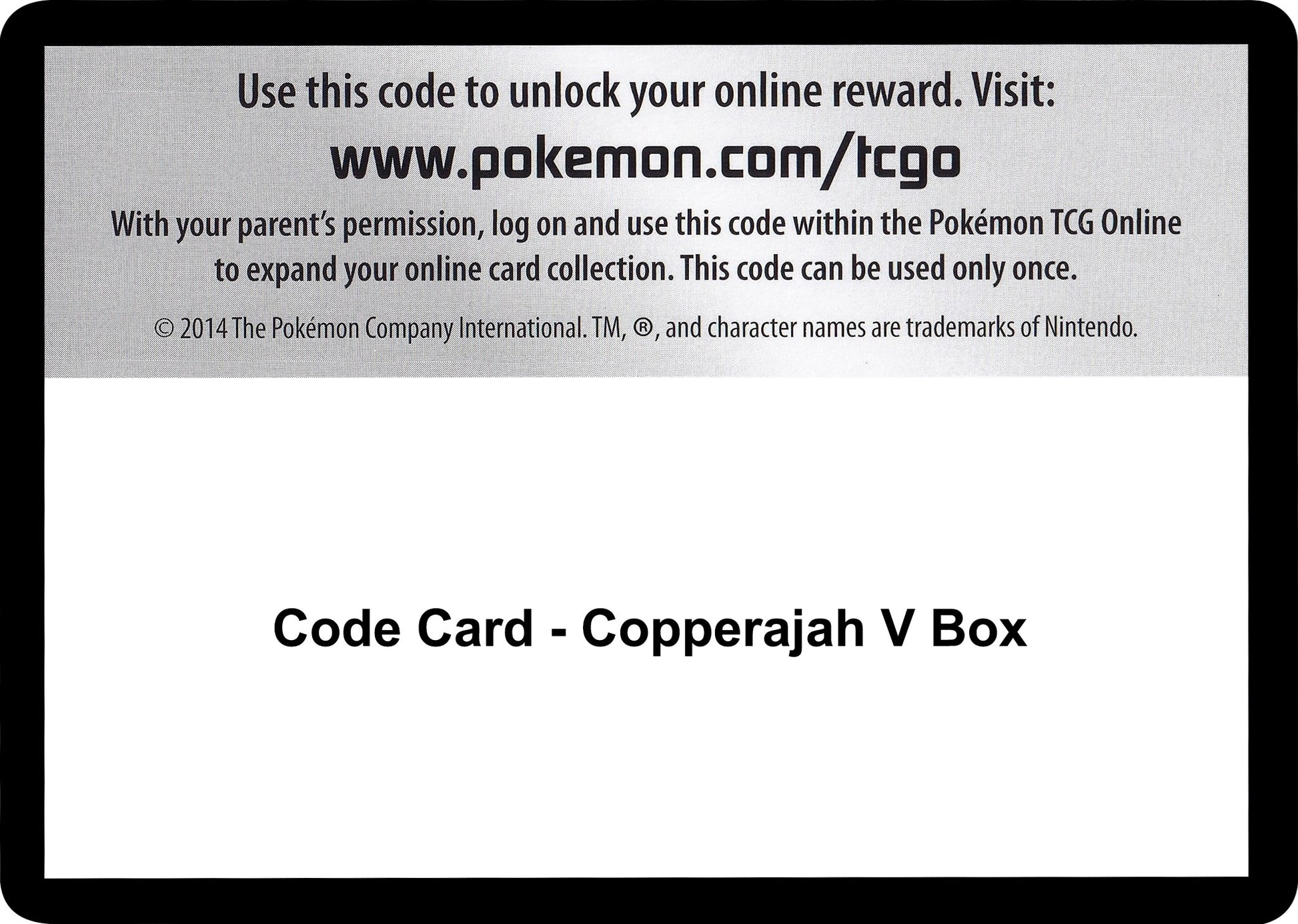 Image for Code Card - Copperajah V Box - Pokemon