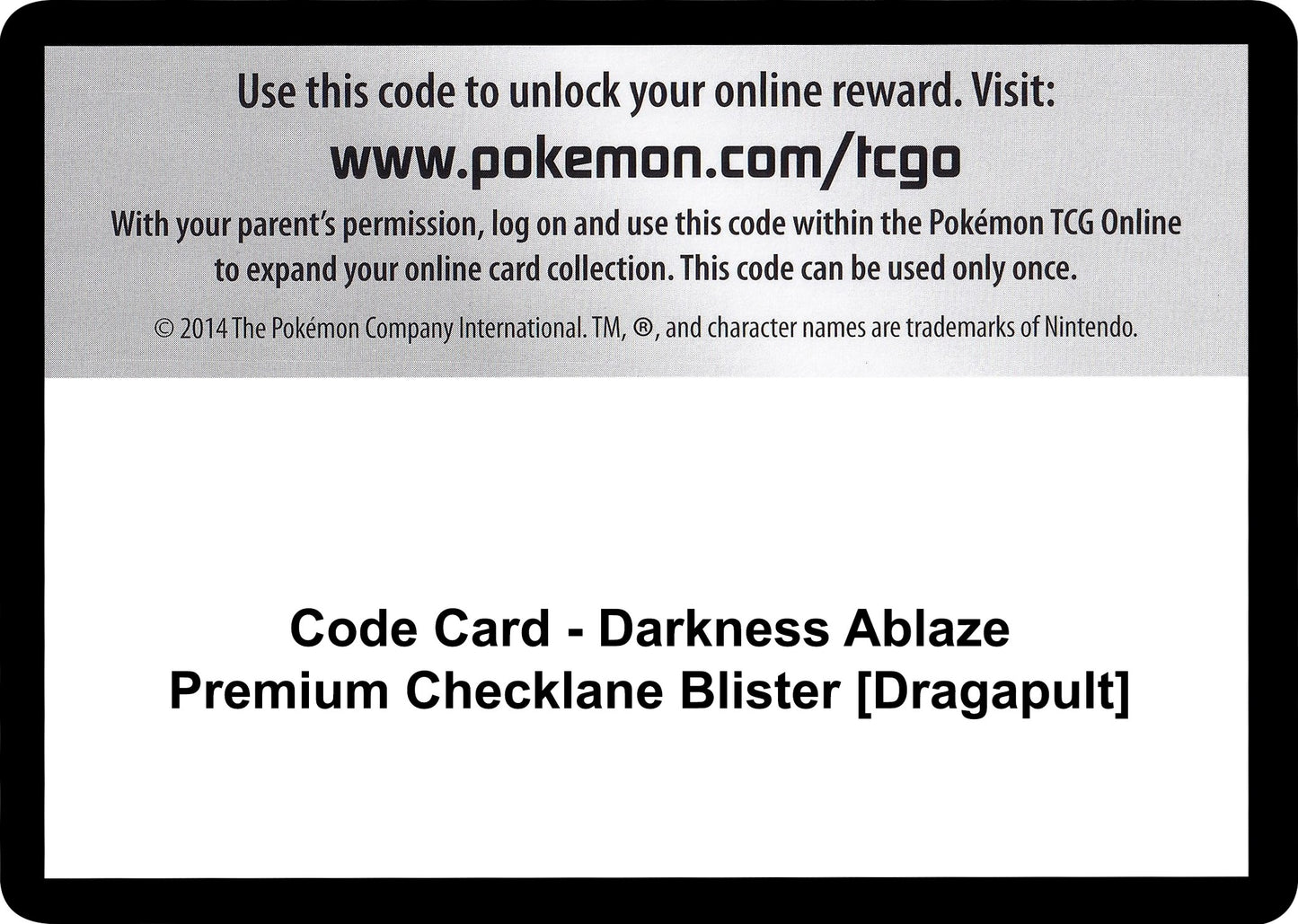 Image for Code Card - Darkness Ablaze Premium Checklane Blister [Dragapult] - Pokemon