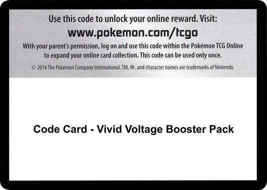 Image for Code Card - Vivid Voltage Booster Pack - Pokemon