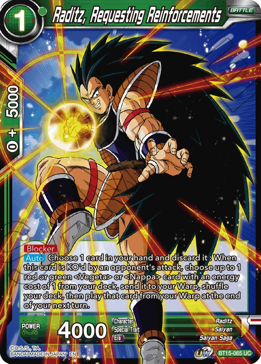 Image for Raditz, Requesting Reinforcements - Dragon Ball Super: Masters