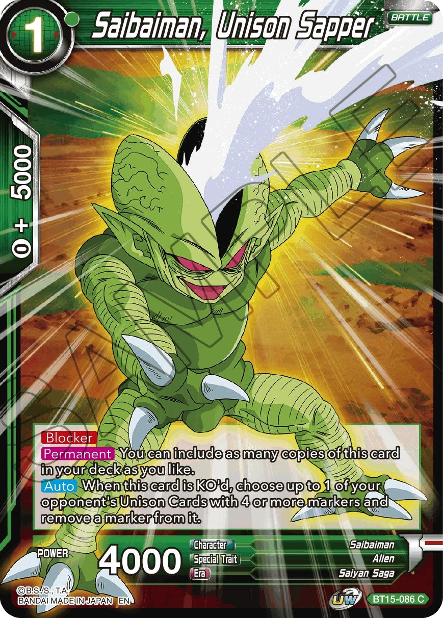 Image for Saibaiman, Unison Sapper - Dragon Ball Super: Masters