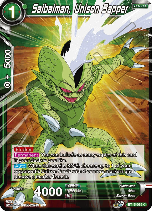 Image for Saibaiman, Unison Sapper - Dragon Ball Super: Masters