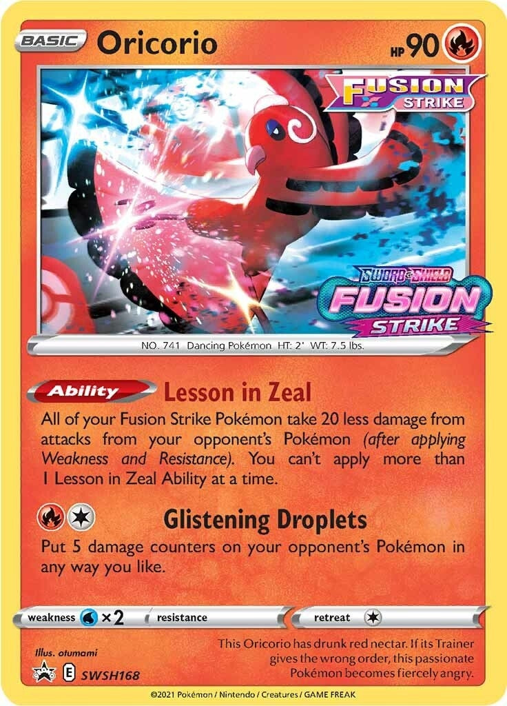 Image for Oricorio - SWSH168 (Prerelease) - Pokemon