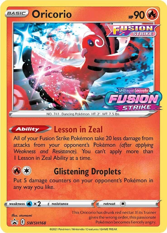 Image for Oricorio - SWSH168 (Prerelease) - Pokemon