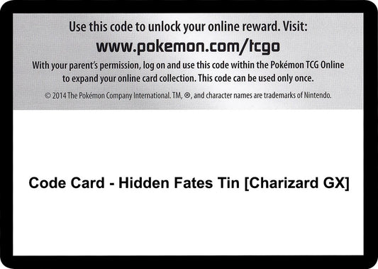 Image for Code Card - Hidden Fates Tin [Charizard GX] - Pokemon