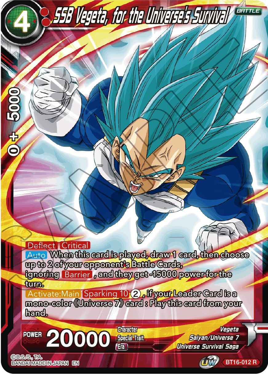Image for SSB Vegeta, for the Universe's Survival - Dragon Ball Super: Masters