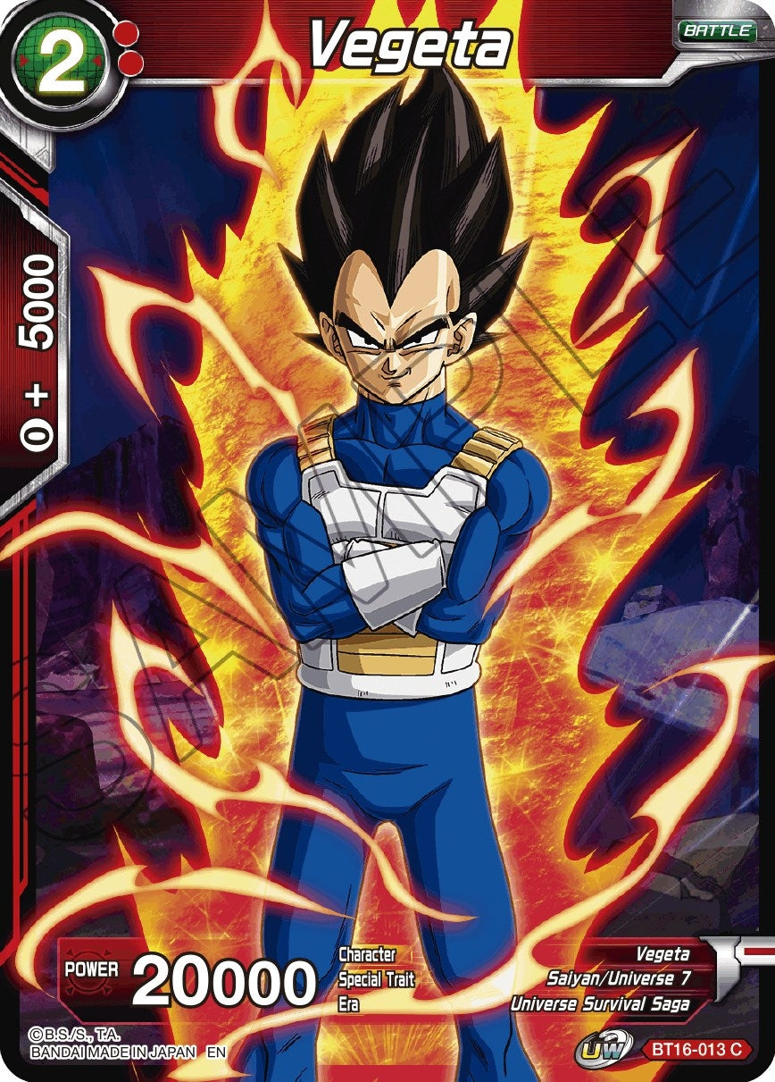 Image for Vegeta (BT16-013) - Dragon Ball Super: Masters