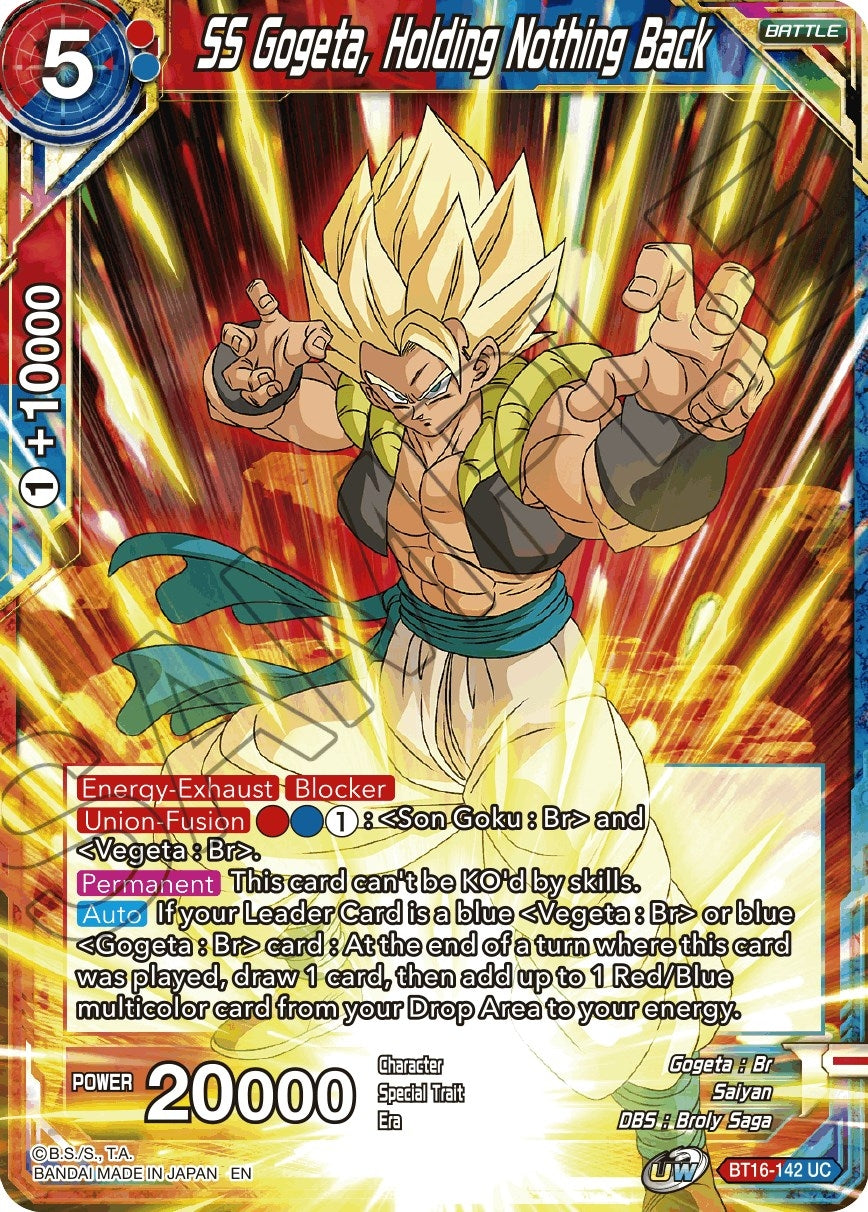 Image for SS Gogeta, Holding Nothing Back - Dragon Ball Super: Masters