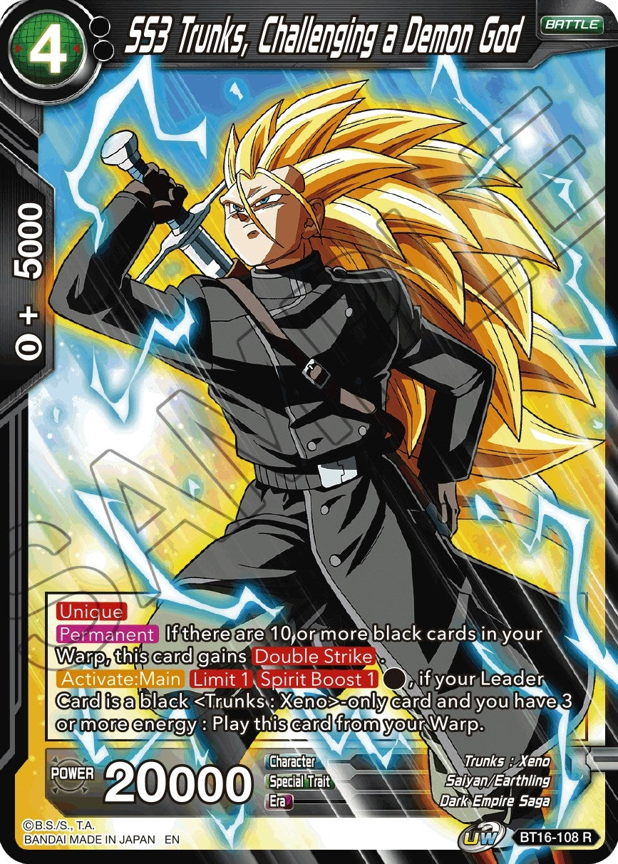 Image for SS3 Trunks, Challenging a Demon God - Dragon Ball Super: Masters