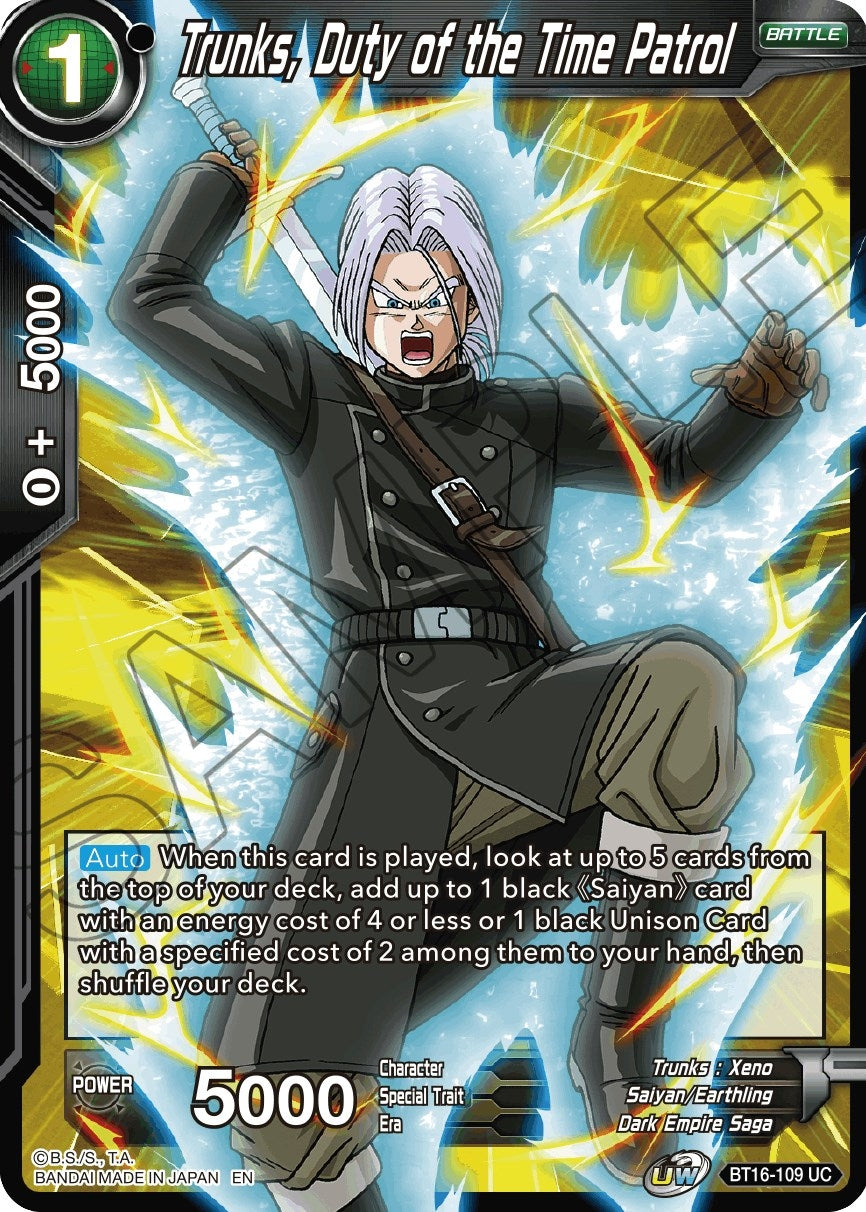 Image for Trunks, Duty of the Time Patrol - Dragon Ball Super: Masters