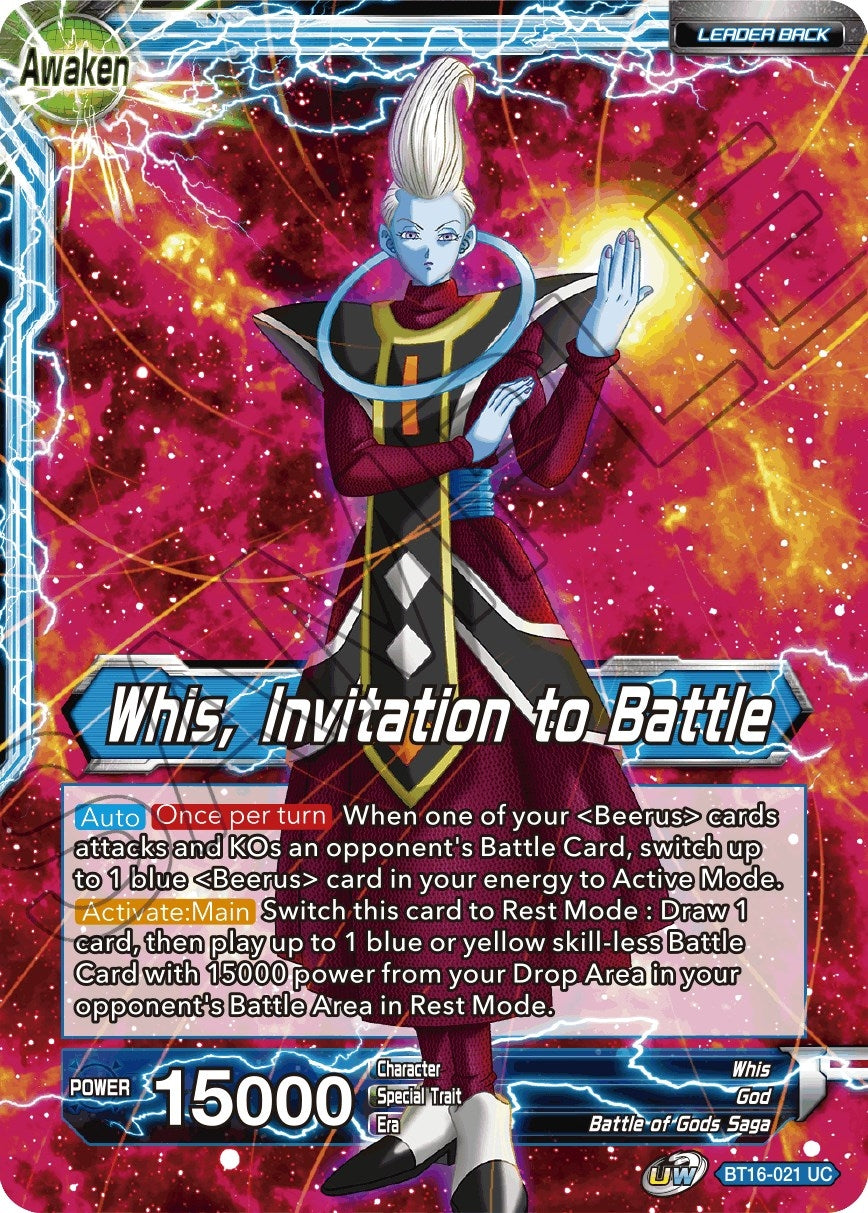 Image for Whis // Whis, Invitation to Battle - Dragon Ball Super: Masters