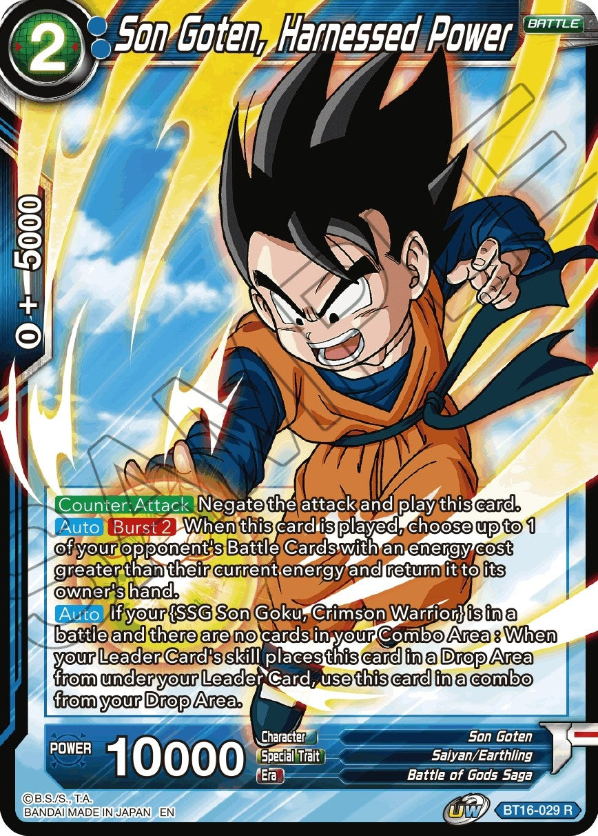 Image for Son Goten, Harnessed Power - Dragon Ball Super: Masters