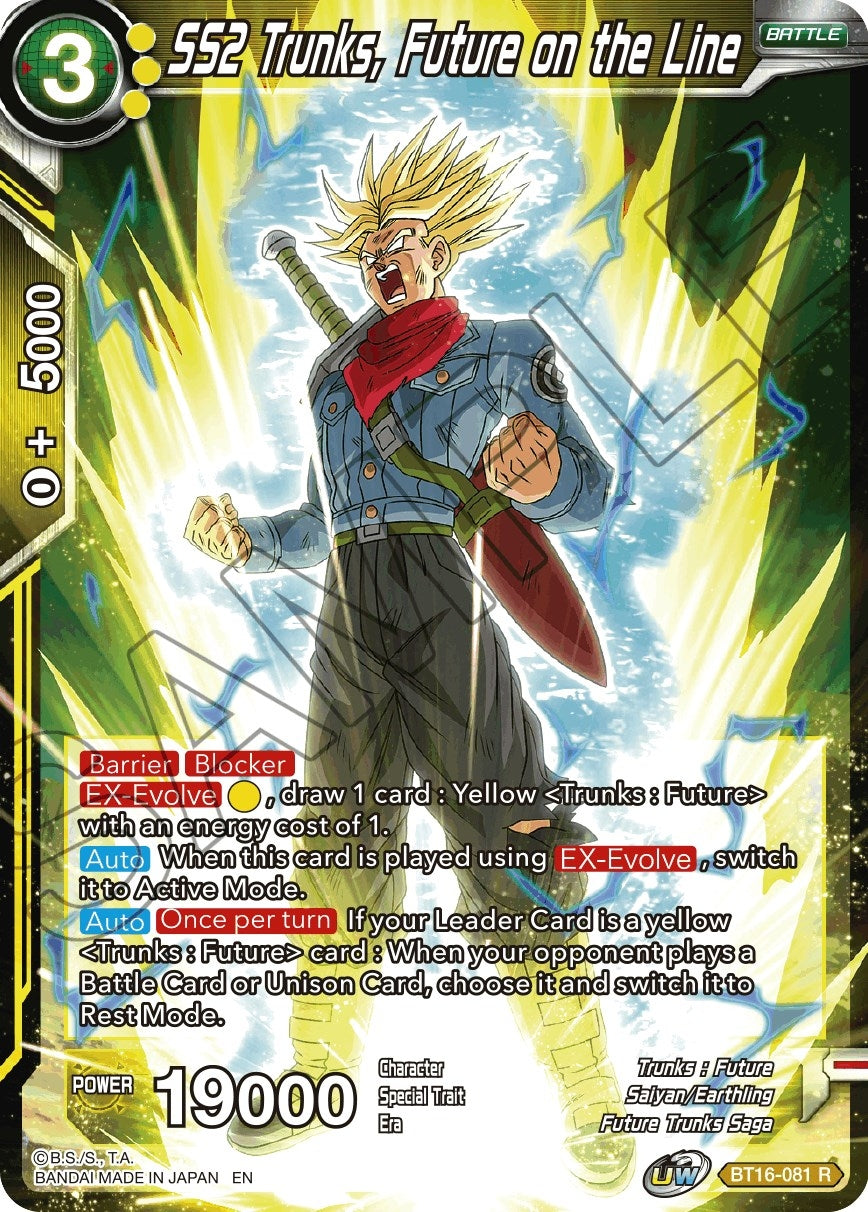 Image for SS2 Trunks, Future on the Line - Dragon Ball Super: Masters
