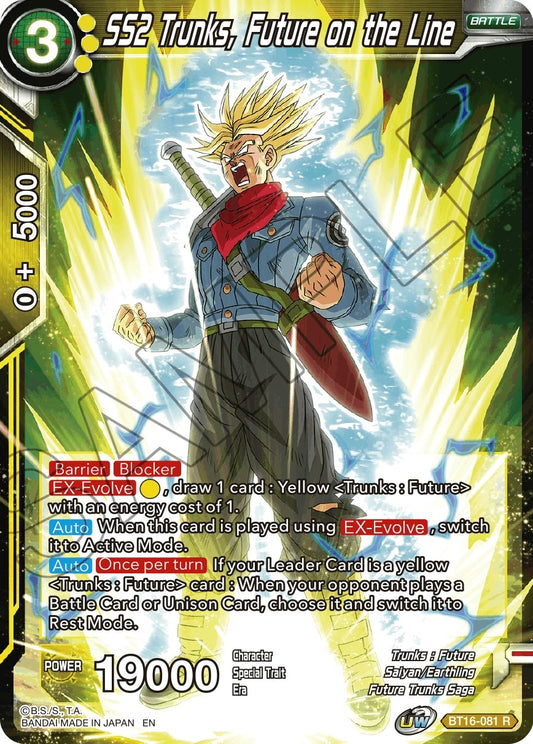 Image for SS2 Trunks, Future on the Line - Dragon Ball Super: Masters