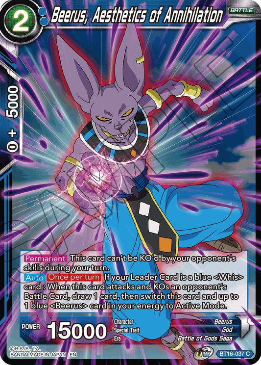 Image for Beerus, Aesthetic of Annihilation - Dragon Ball Super: Masters
