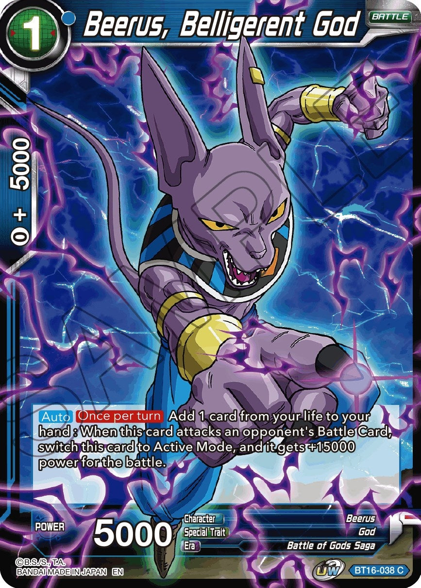Image for Beerus, Belligerent God - Dragon Ball Super: Masters