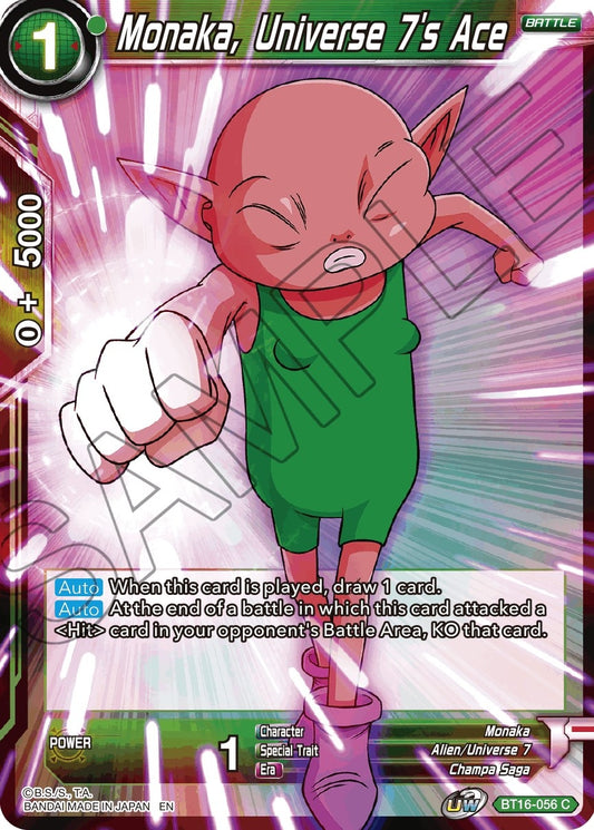 Image for Monaka, Universe 7's Ace - Dragon Ball Super: Masters