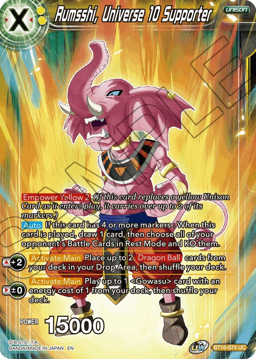 Image for Rumsshi, Universe 10 Supporter - Dragon Ball Super: Masters