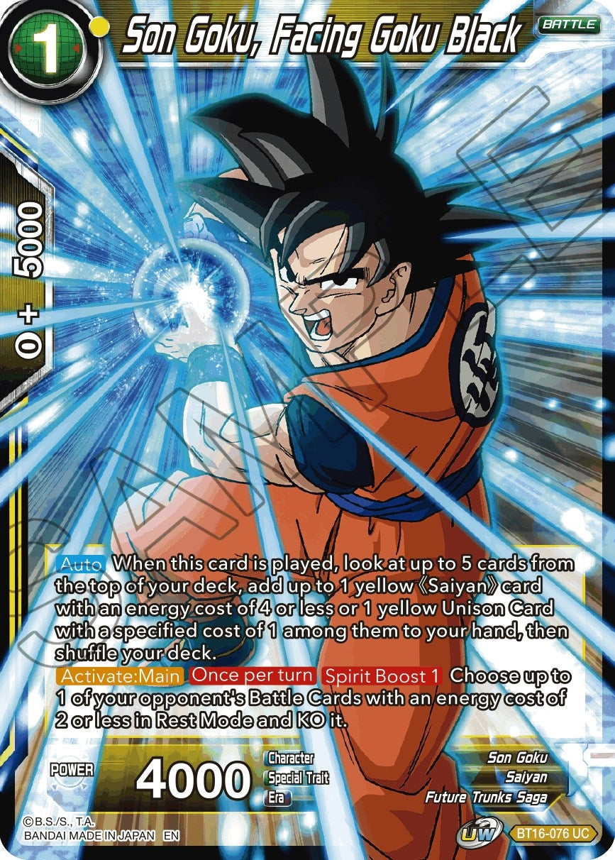 Image for Son Goku, Facing Goku Black - Dragon Ball Super: Masters