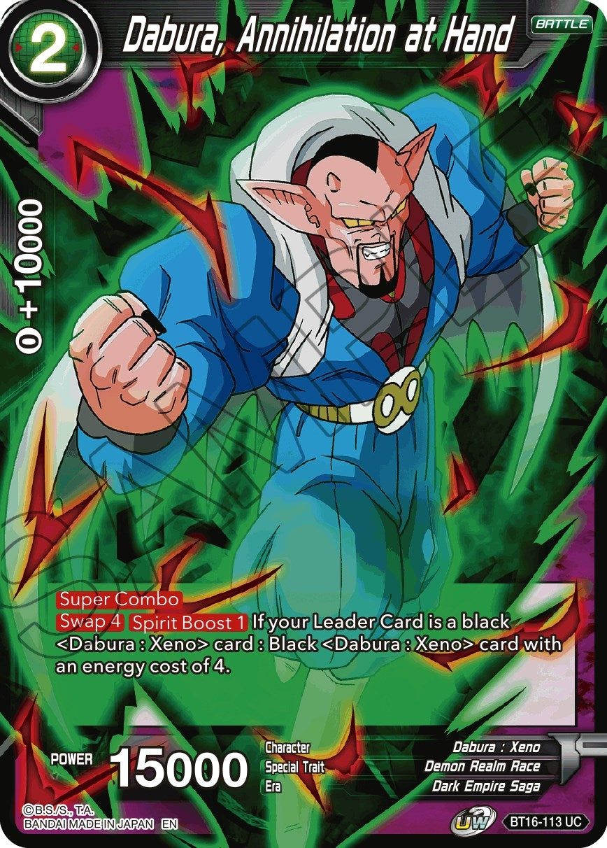 Image for Dabura, Annihilation at Hand - Dragon Ball Super: Masters