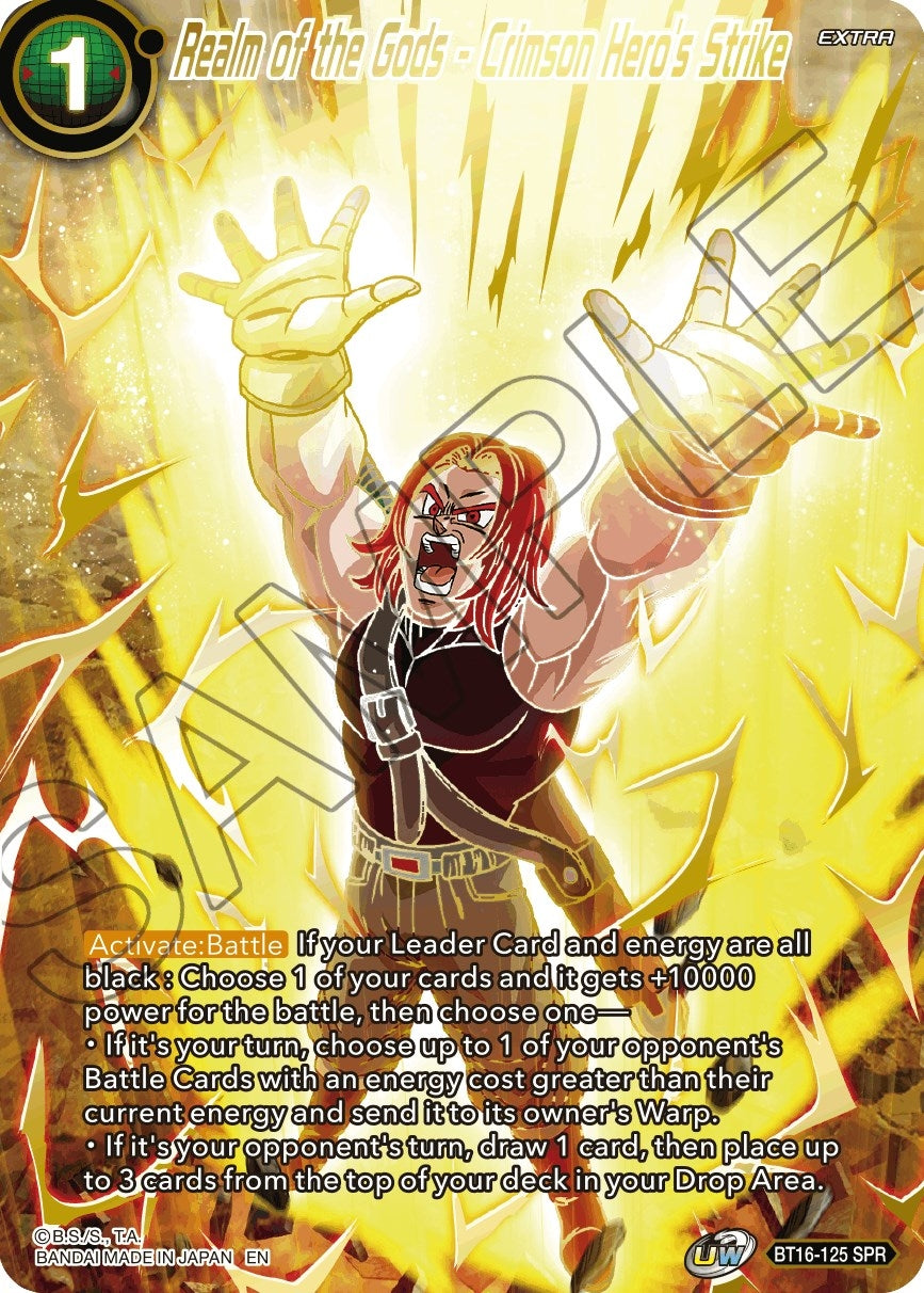 Image for Realm of the Gods - Crimson Hero's Strike (SPR) - Dragon Ball Super: Masters