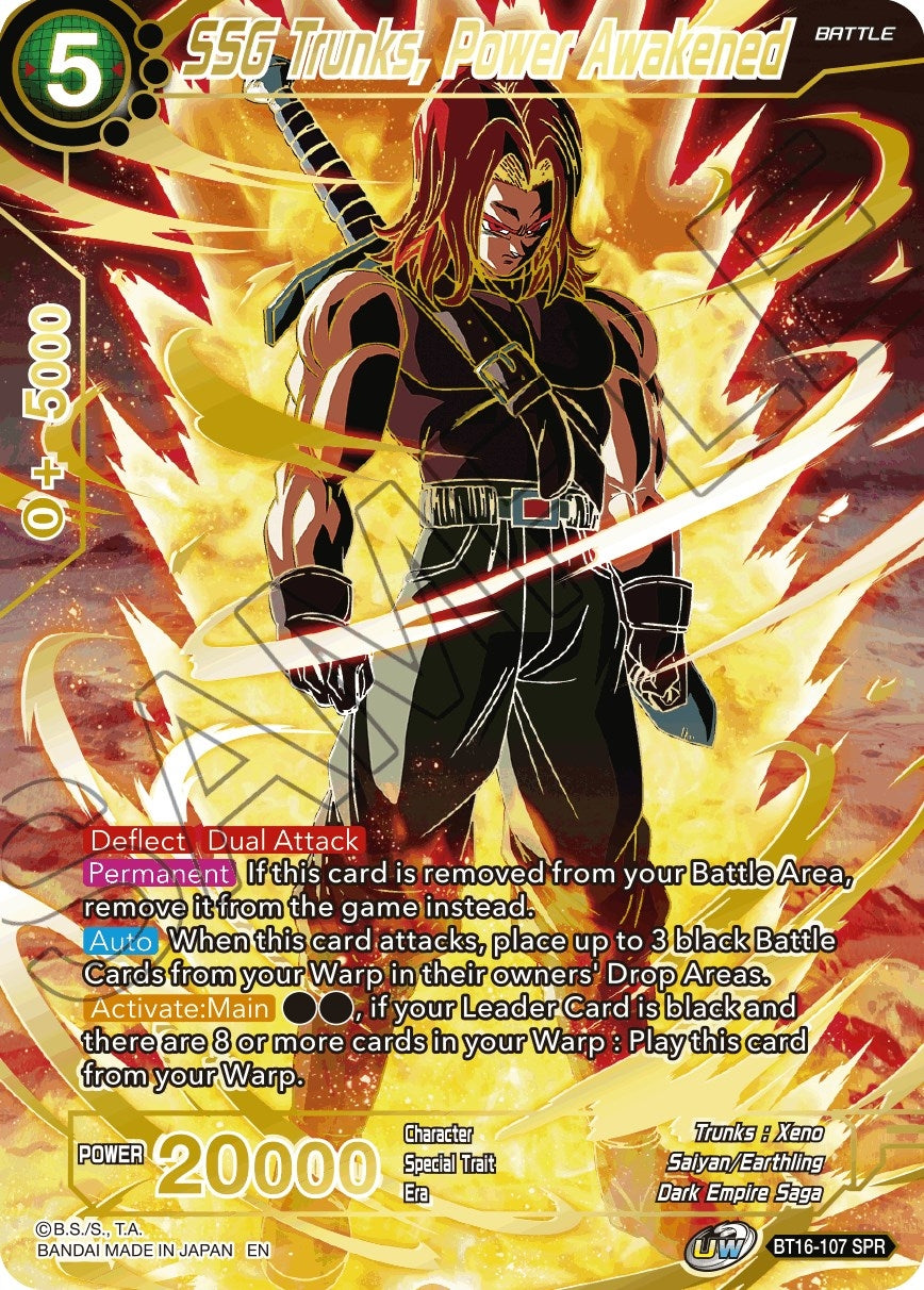 Image for SSG Trunks, Power Awakened (SPR) - Dragon Ball Super: Masters