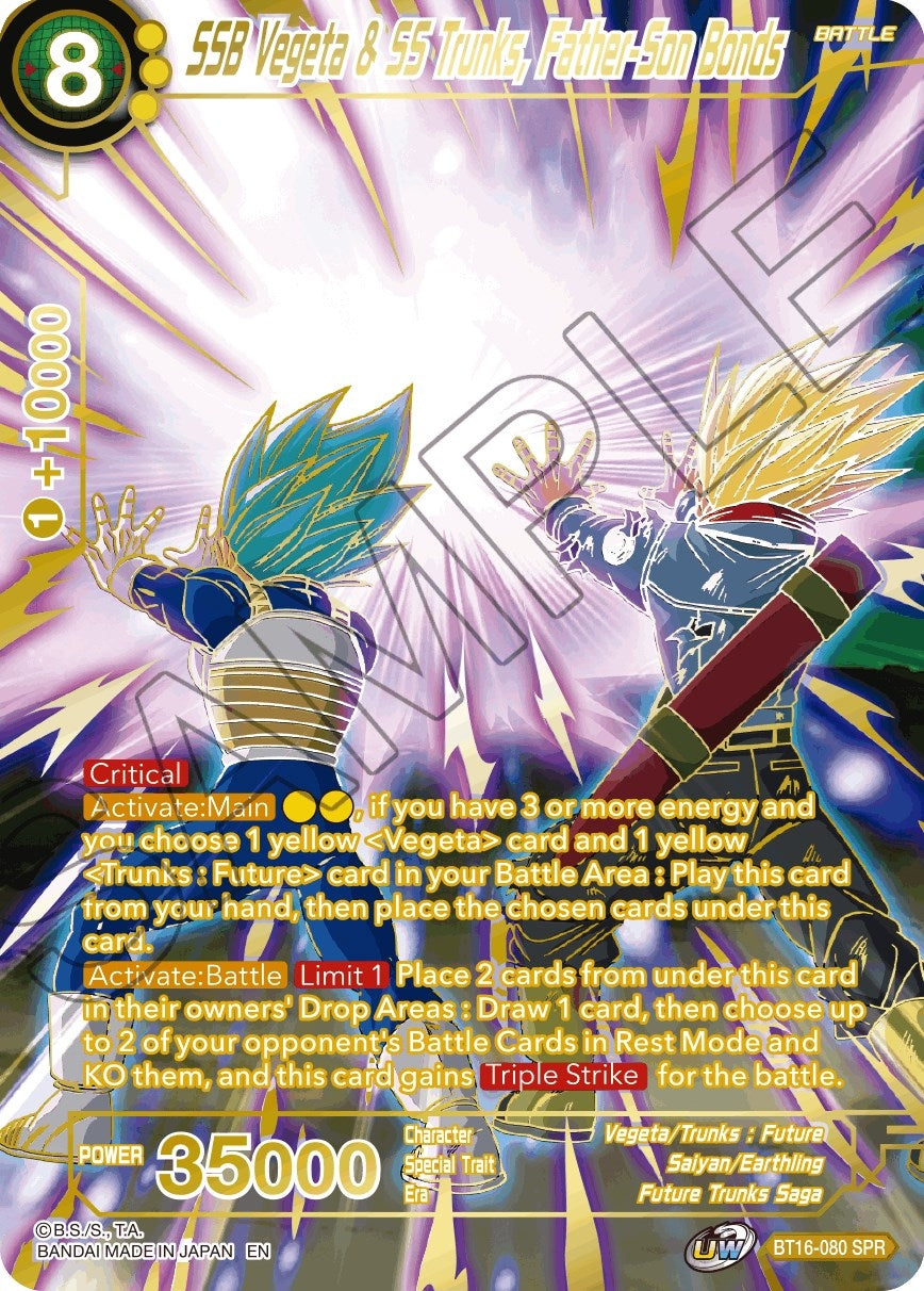 Image for SSB Vegeta & SS Trunks, Father-Son Bonds (SPR) - Dragon Ball Super: Masters