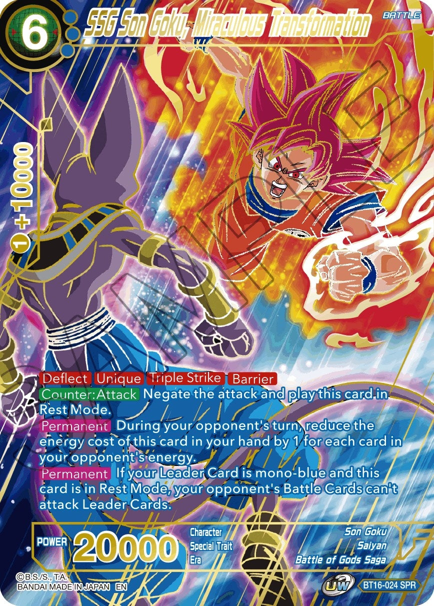 Image for SSG Son Goku, Miraculous Transformation (SPR) - Dragon Ball Super: Masters