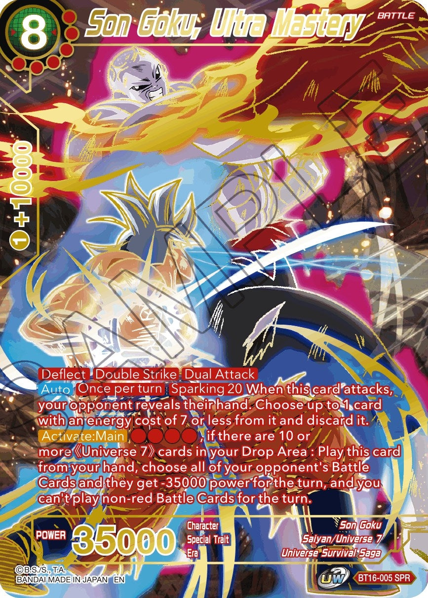 Image for Son Goku, Ultra Mastery (SPR) - Dragon Ball Super: Masters