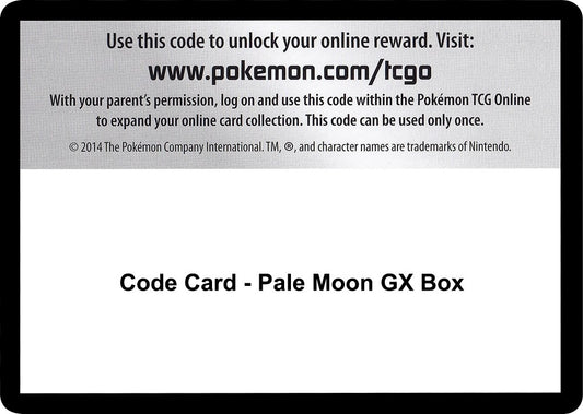 Image for Code Card - Pale Moon GX Box - Pokemon