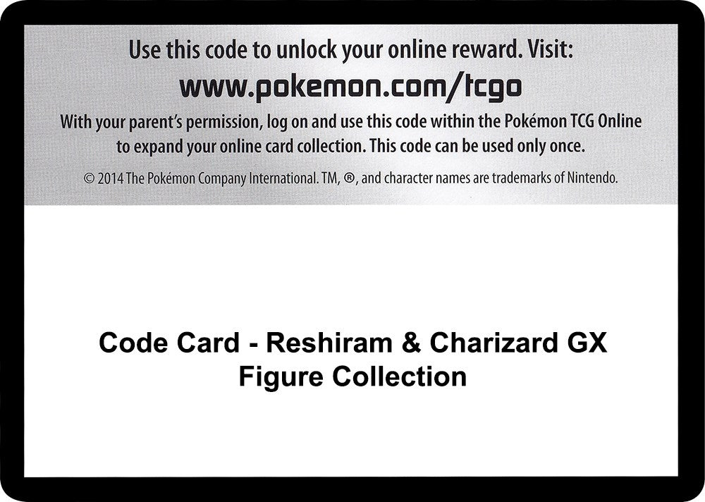 Image for Code Card - Reshiram & Charizard GX Figure Collection - Pokemon