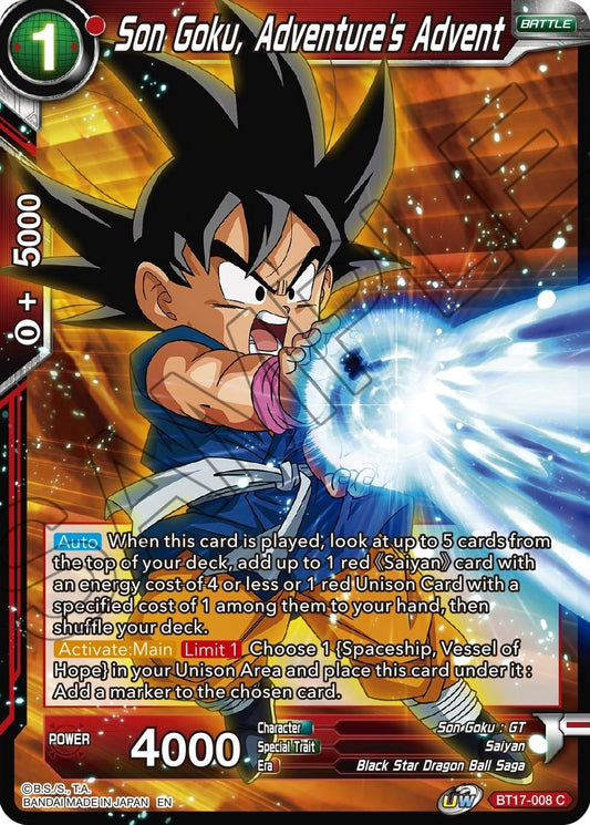 Image for Son Goku, Adventure's Advent - Dragon Ball Super: Masters