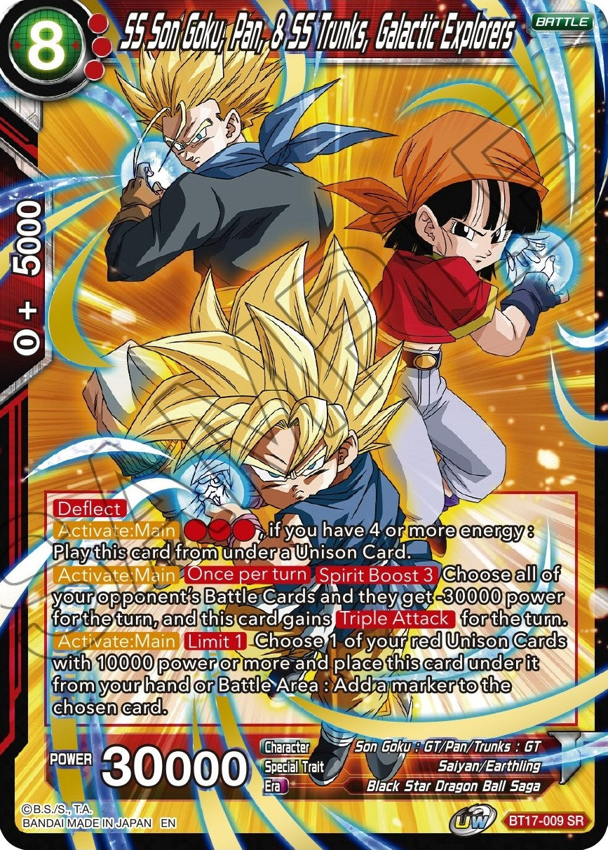 Image for SS Son Goku, Pan, & SS Trunks, Galactic Explorers - Dragon Ball Super: Masters