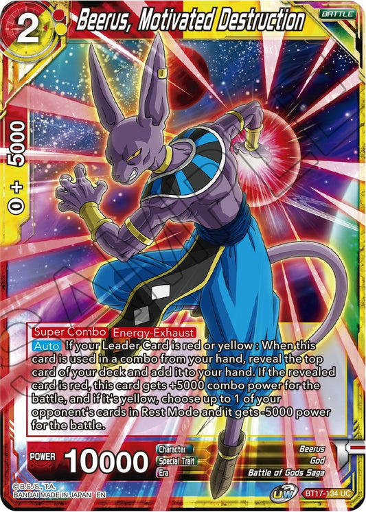 Image for Beerus, Motivated Destruction - Dragon Ball Super: Masters