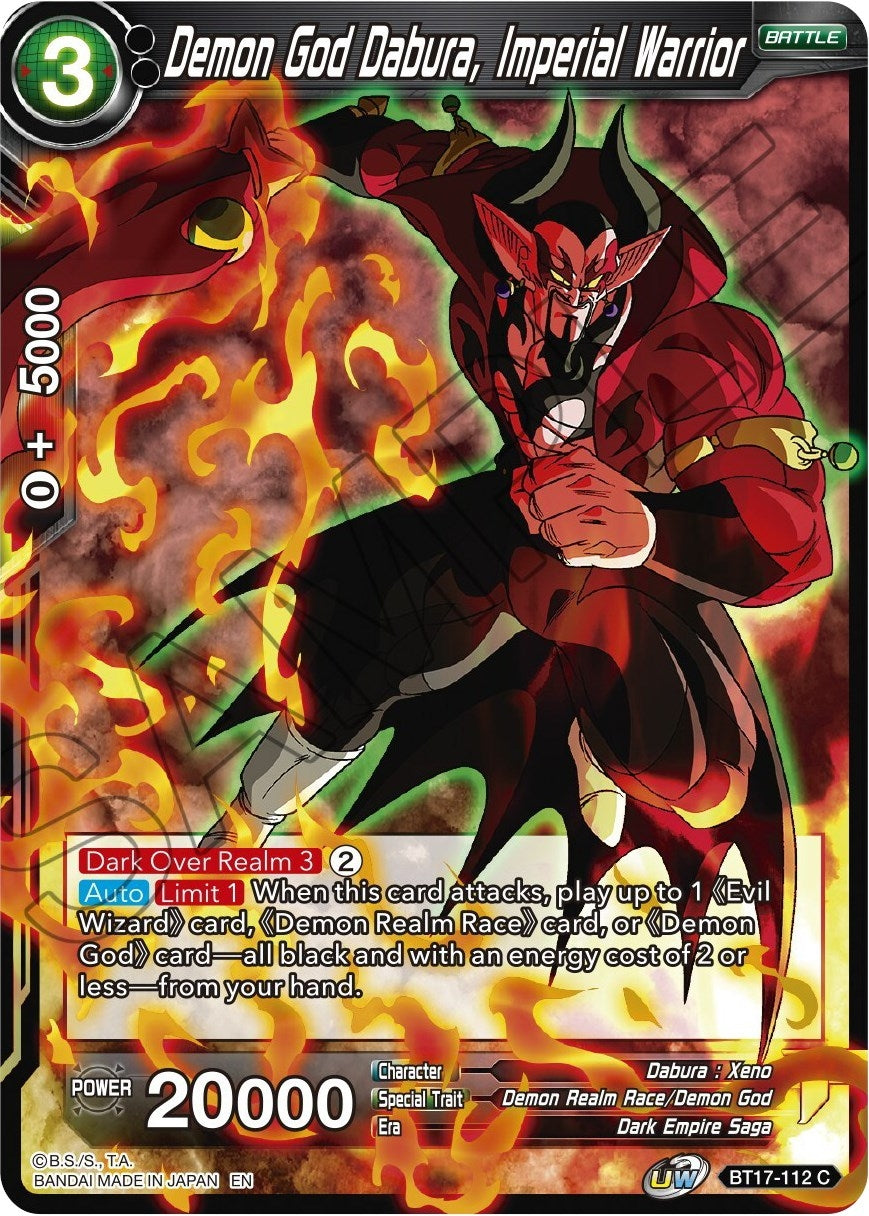 Image for Demon God Dabura, Imperial Warrior - Dragon Ball Super: Masters