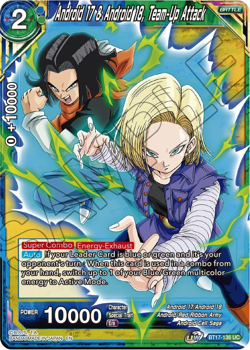 Image for Android 17 & Android 18, Team-Up Attack - Dragon Ball Super: Masters