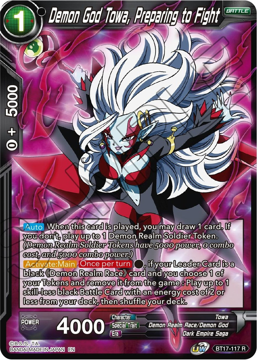 Image for Demon God Towa, Preparing to Fight - Dragon Ball Super: Masters