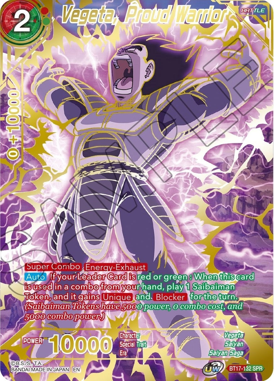 Image for Vegeta, Proud Warrior (SPR) - Dragon Ball Super: Masters